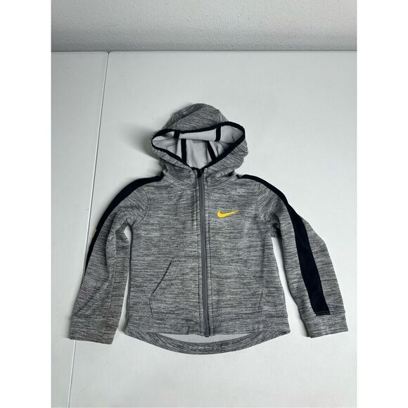 Nike Dri-Fit Full Zip Basketball Hoodie Jacket Gray Black Kids Size 2T See Notes - Picture 1 of 9